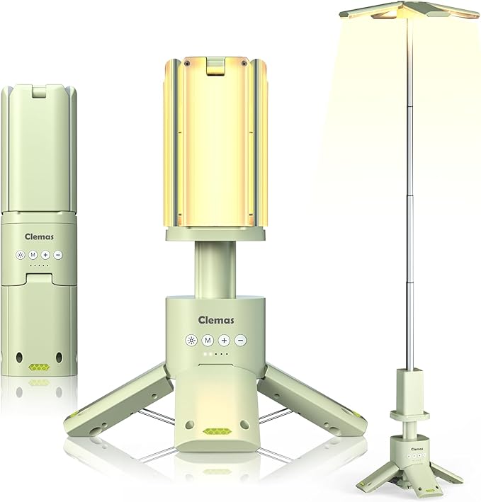 Teleskopická kempinková lampa